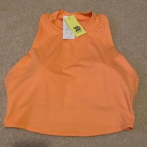 All in Motion high neck cropped top